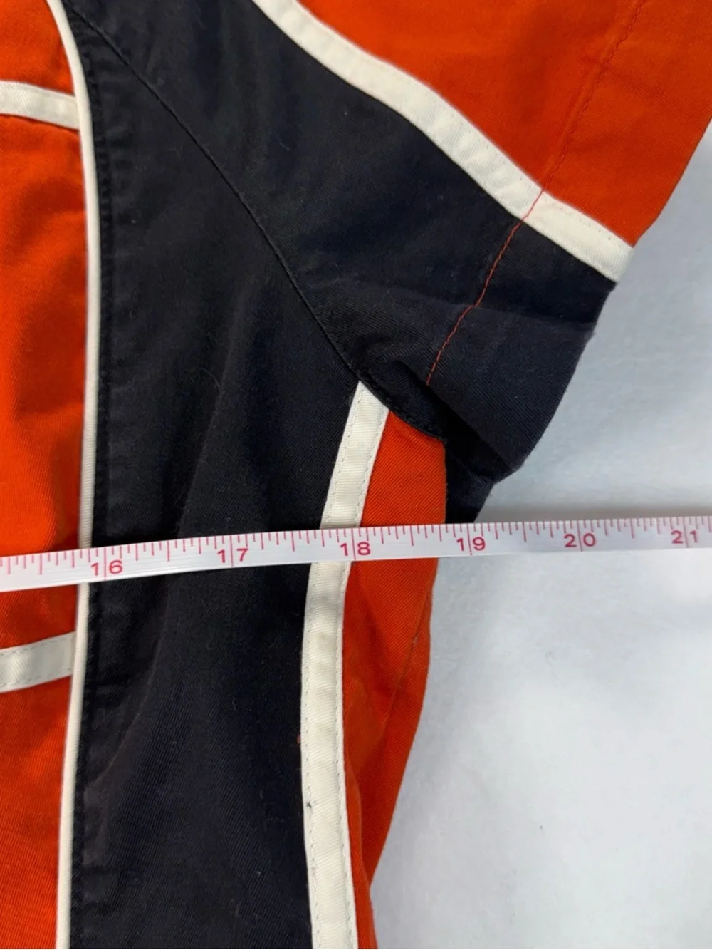 Harley-Davidson Bright Orange and Black Zip Racing Shirt - Picture 6 of 9